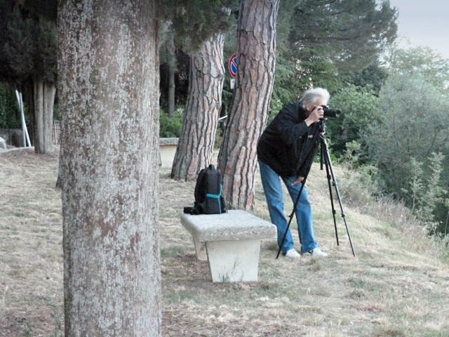 Ivan fotografuje �dolie Orcia o �iestej r�no