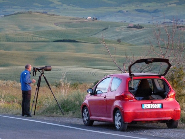 Na�a Strada Provinciale del Monte Amiata bola rajom pre fotografov